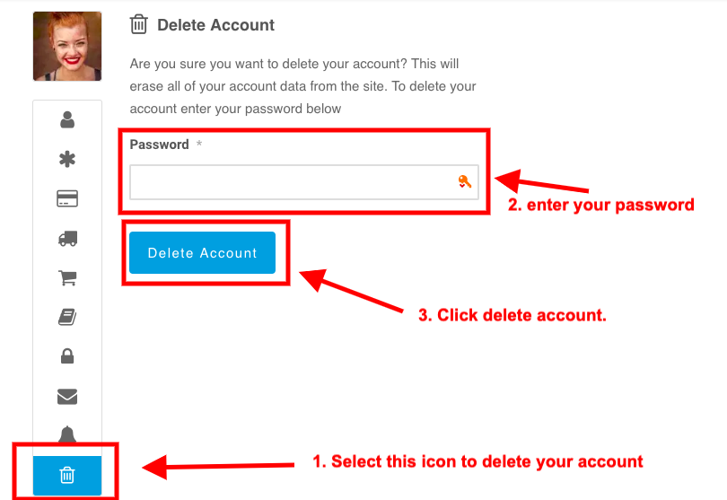 How do I delete my account? 3
